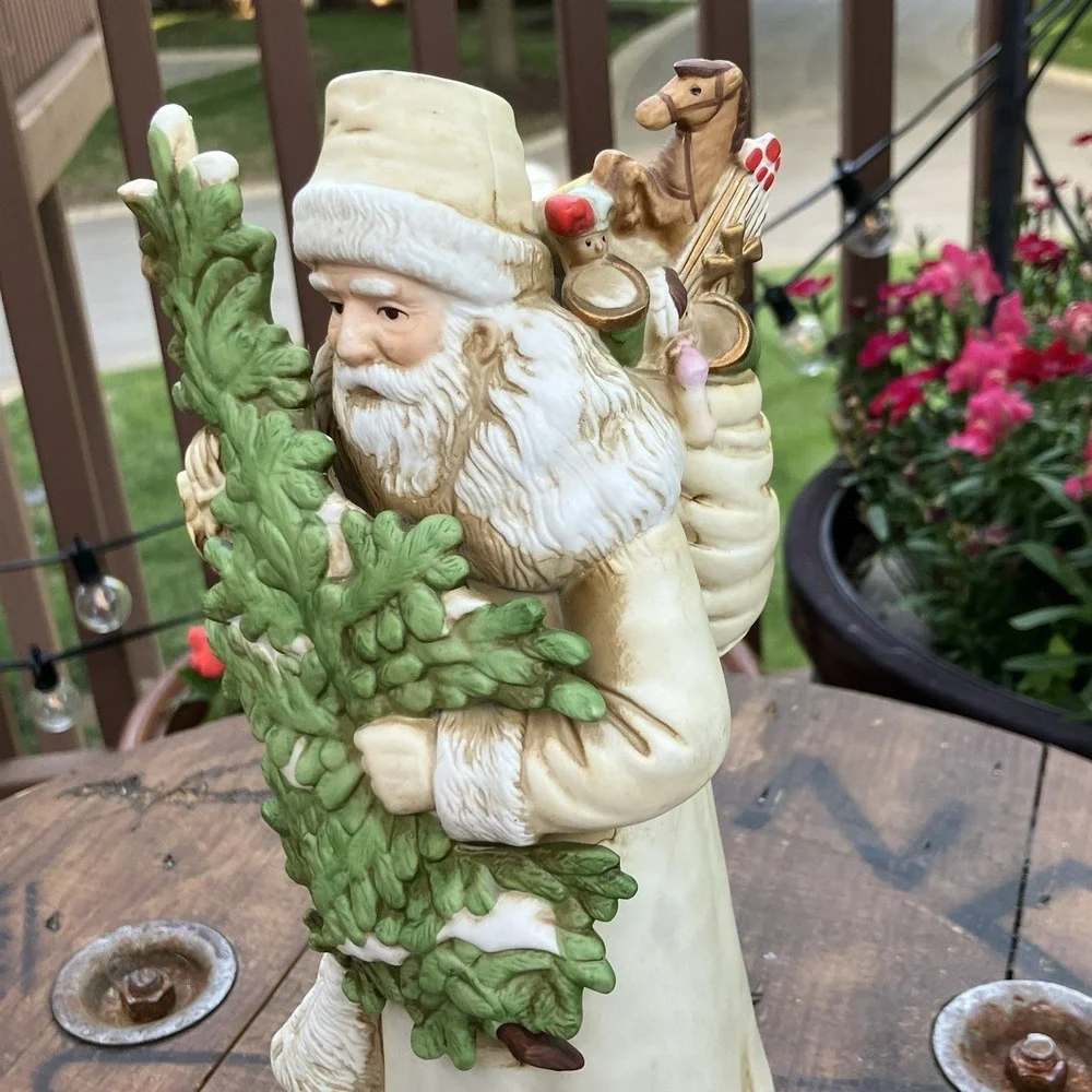 Vintage 1986 Schmid B Shackman Santa Clause Music Box Winter Wonderland Works